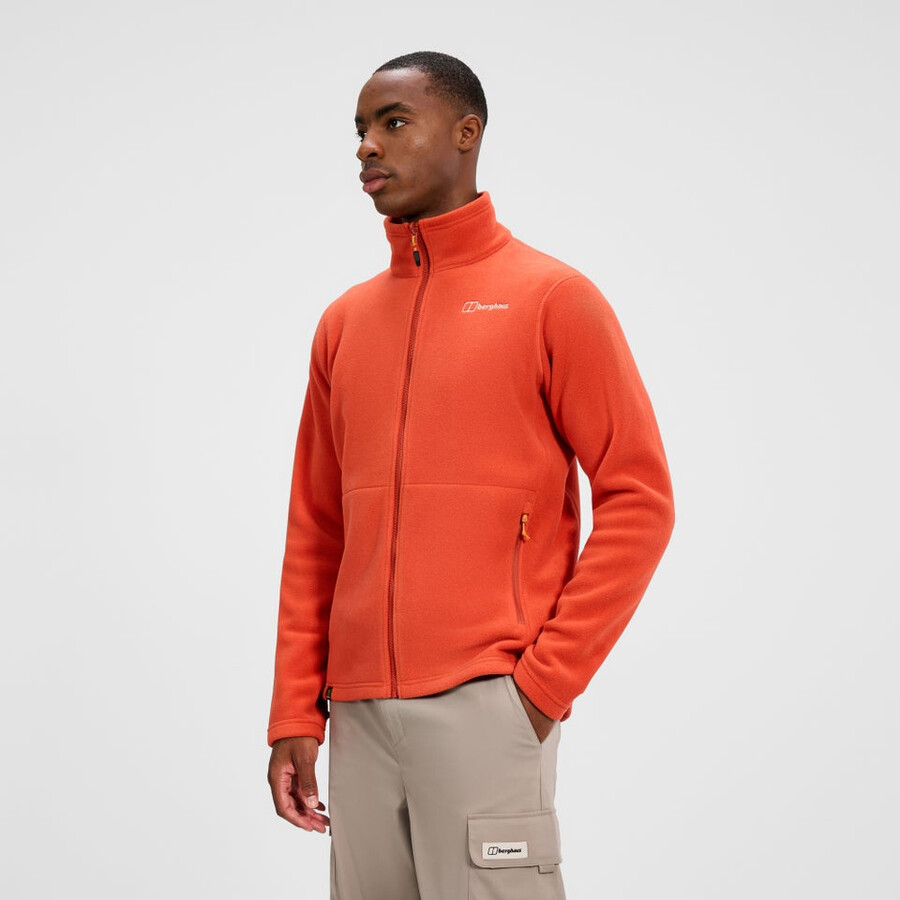 men s prism interactive polartec fleece jacket - orange berghaus