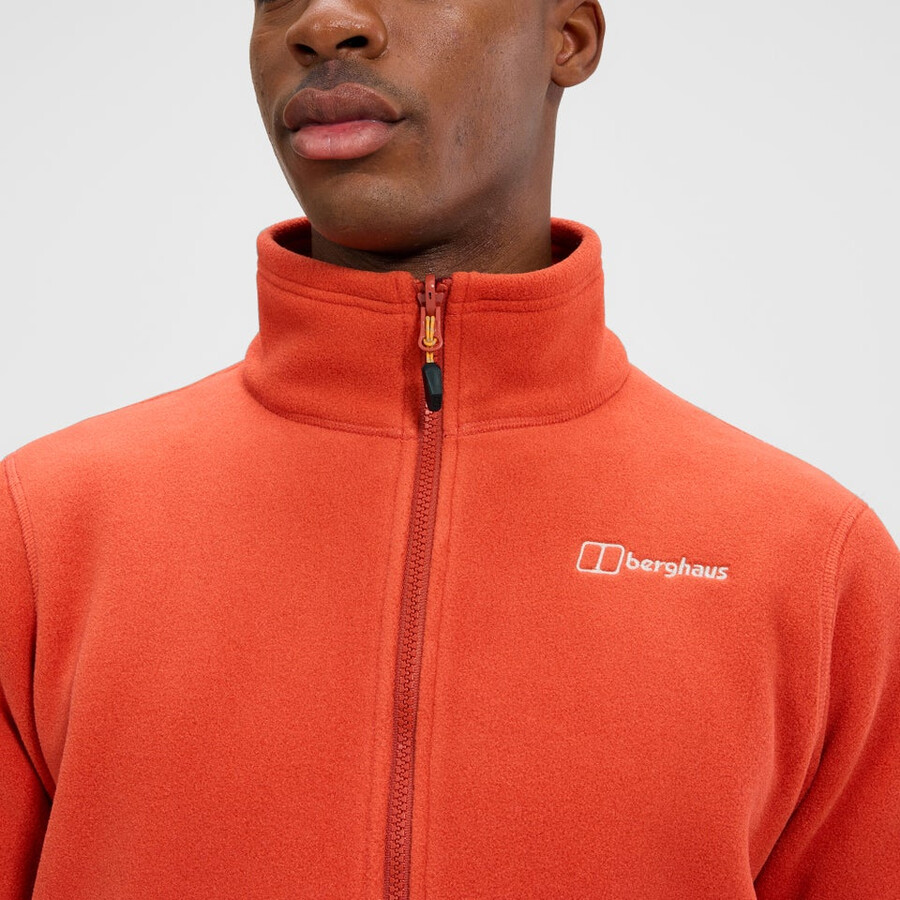 men s prism interactive polartec fleece jacket - orange berghaus
