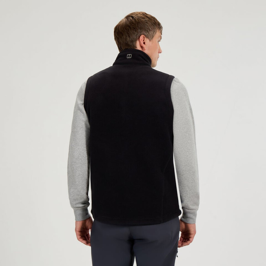 men s prism interactive polartec fleece gilet - schwarz berghaus