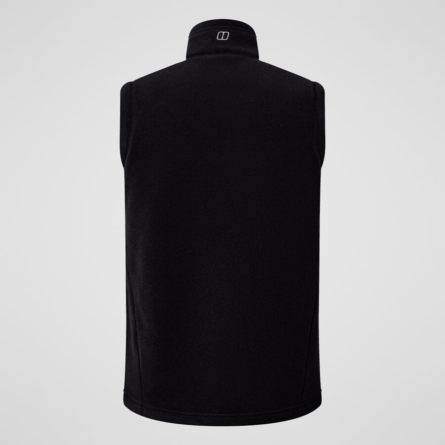 men s prism interactive polartec fleece gilet - schwarz berghaus