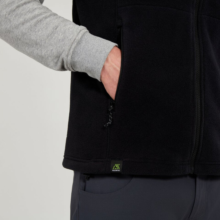 men s prism interactive polartec fleece gilet - schwarz berghaus
