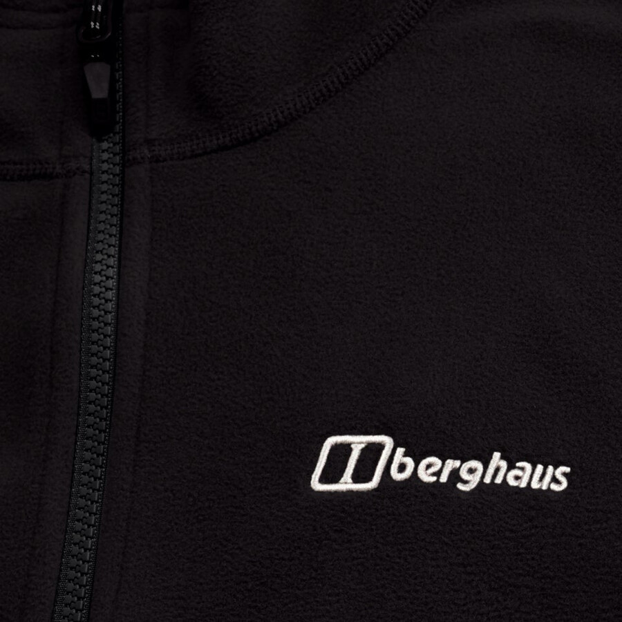 herren prism micro interactive polartec fleece jacket - black die berghaus