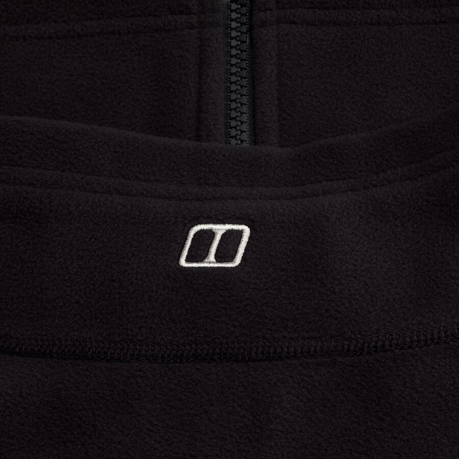 herren prism micro interactive polartec fleece jacket - black die berghaus