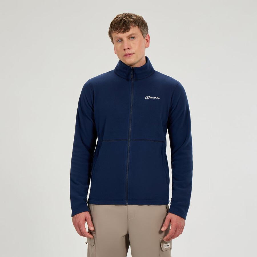 herren prism micro interactive polartec fleece jacket - blue berghaus