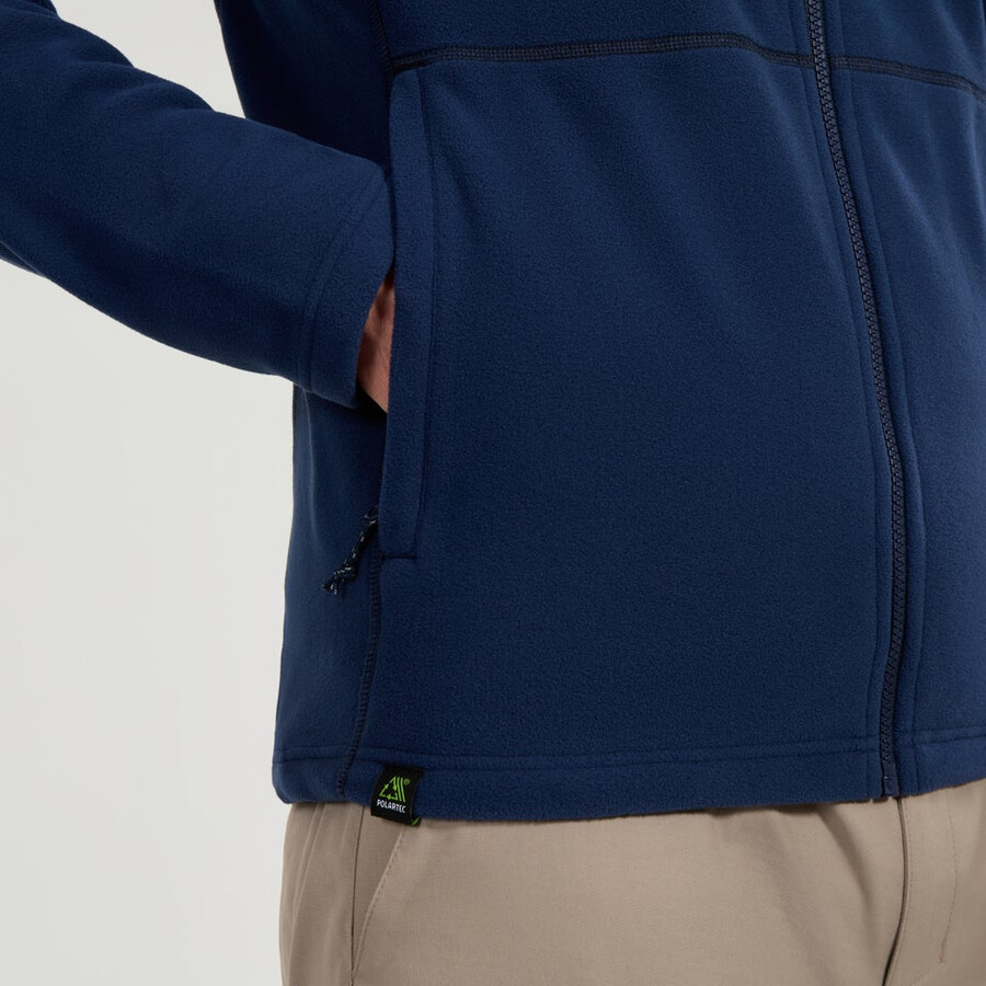 herren prism micro interactive polartec fleece jacket - blue berghaus