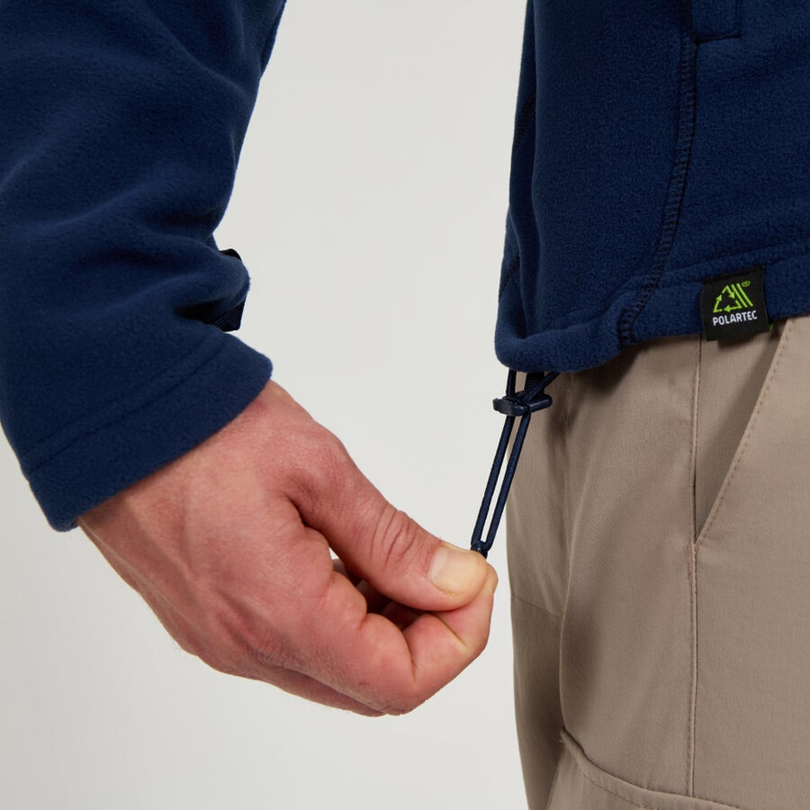 herren prism micro interactive polartec fleece jacket - blue berghaus