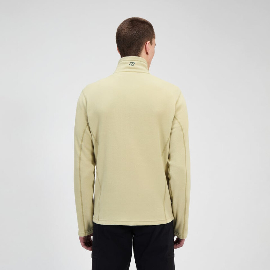 herren prism micro polartec half zip fleece - natural berghaus