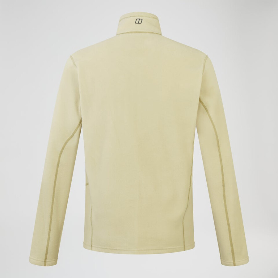 herren prism micro polartec half zip fleece - natural berghaus