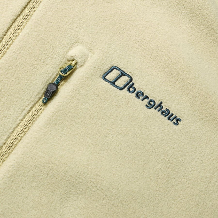 herren prism micro polartec half zip fleece - natural berghaus