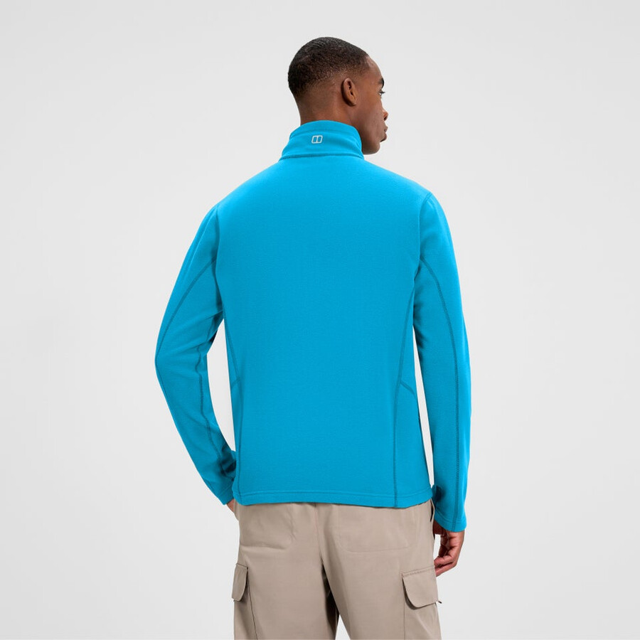 herren prism micro polartec half zip fleece - blau berghaus