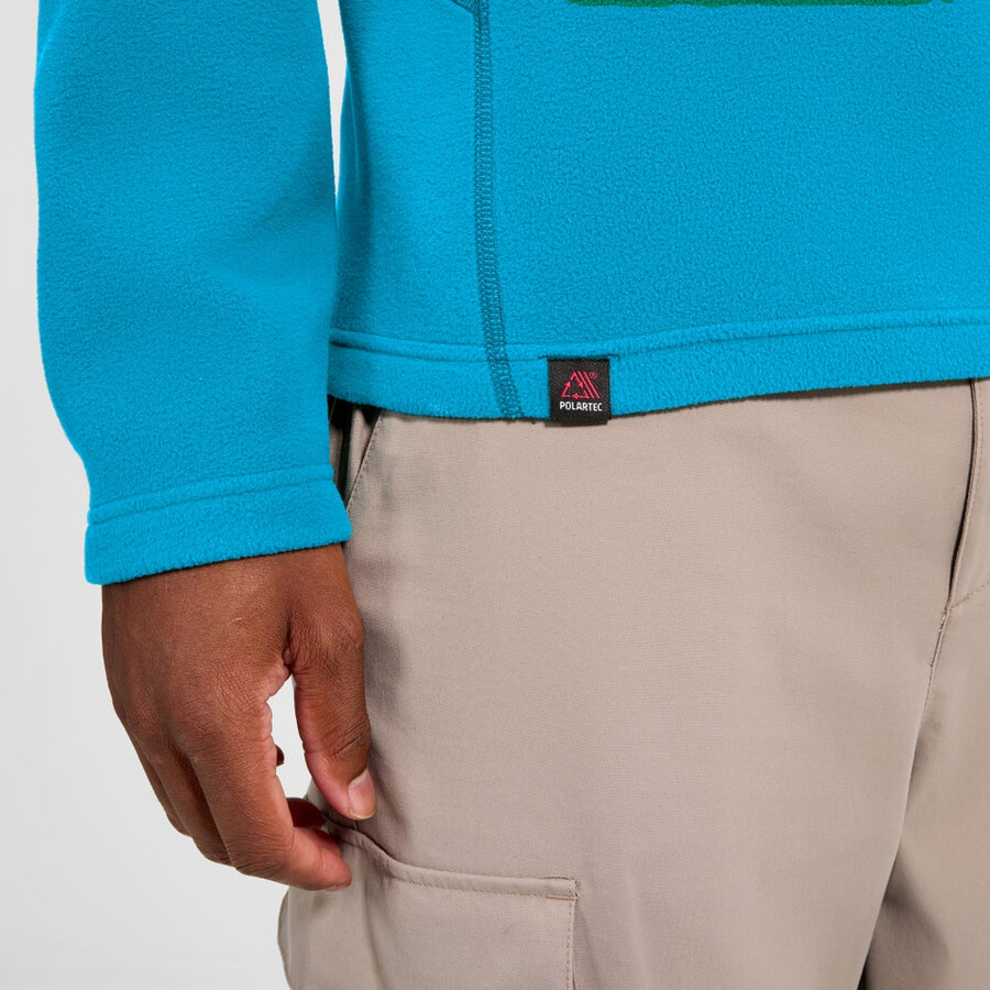 herren prism micro polartec half zip fleece - blau berghaus