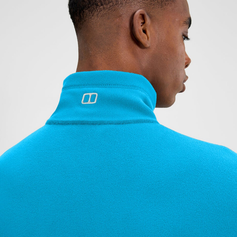 herren prism micro polartec half zip fleece - blau berghaus