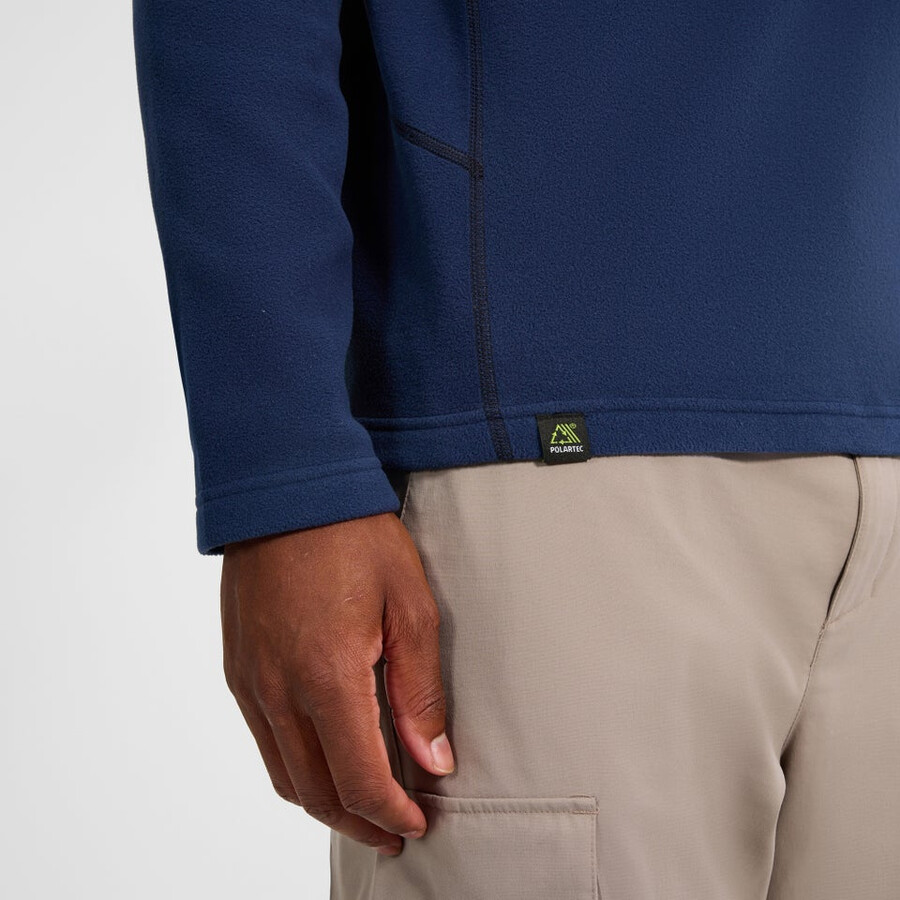 herren prism micro polartec half zip fleece - blau berghaus