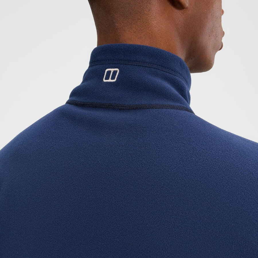 herren prism micro polartec half zip fleece - blau berghaus