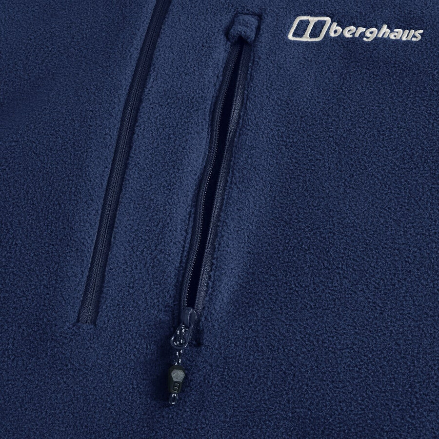 herren prism micro polartec half zip fleece - blau berghaus