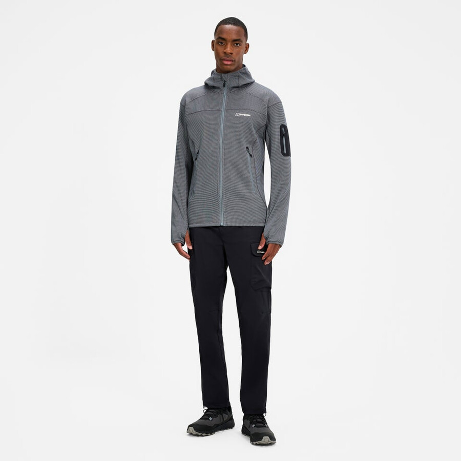 herren pravitale mtn 2.0 hooded fleece jacket - grey berghaus