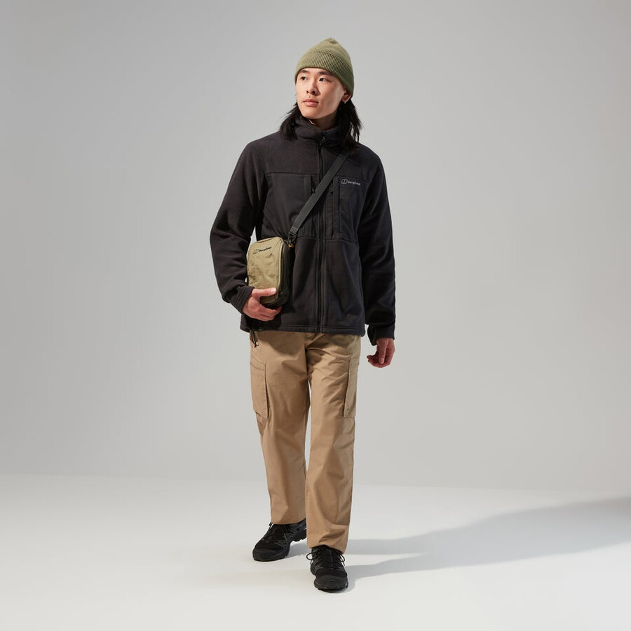 men s prism guide interactive polartec - fleece-jacke - schwarz berghaus
