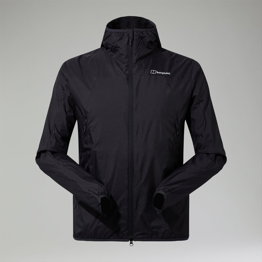 men s alpha widerstehen-air jacke schwarz berghaus