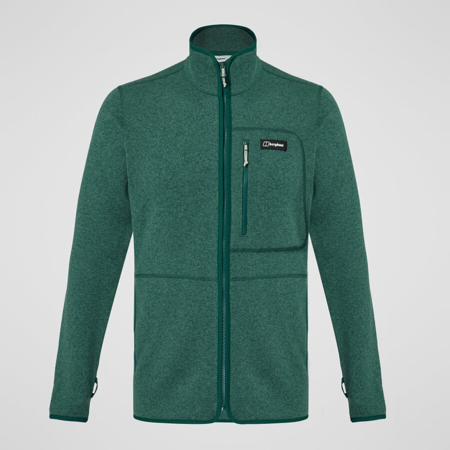 männer asterby interaktive jacke - grün berghaus
