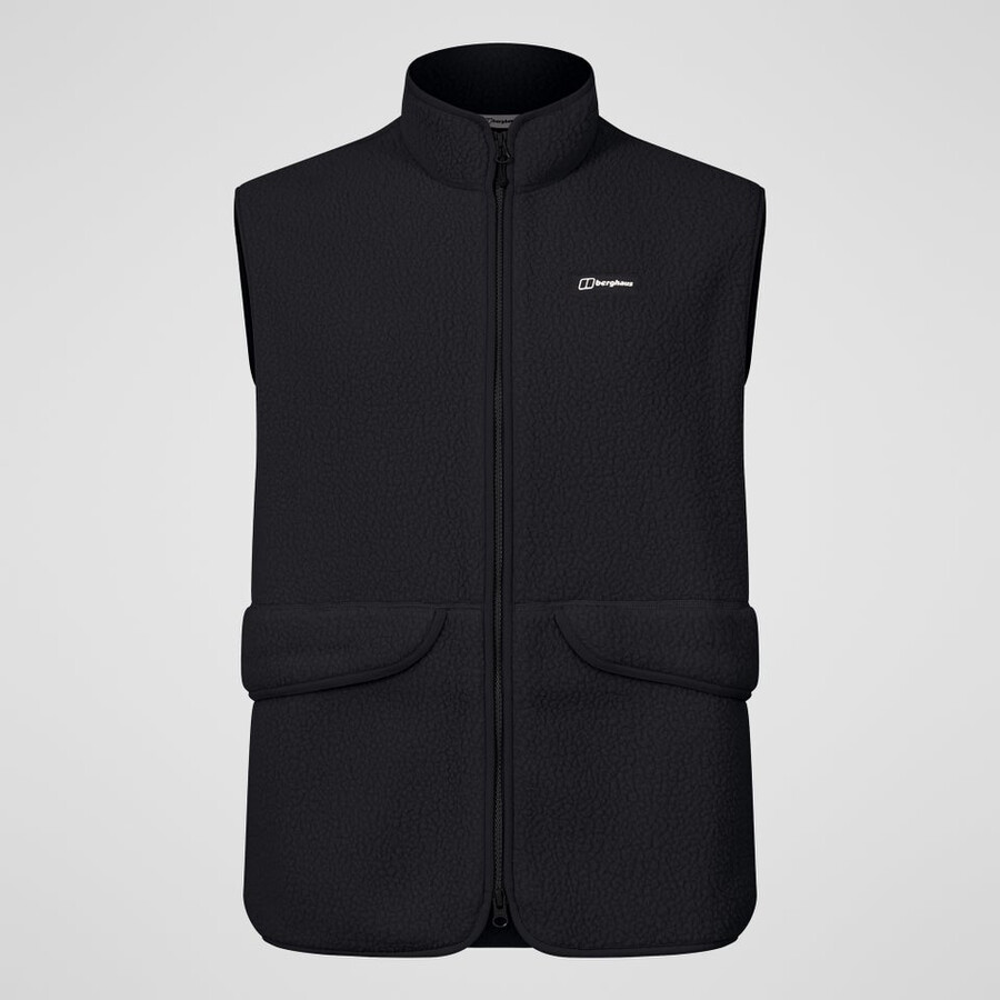 men s hanby entspannt weste - schwarz berghaus