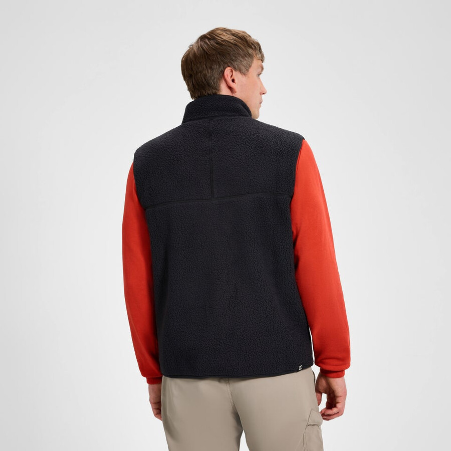 men s hanby entspannt weste - schwarz berghaus