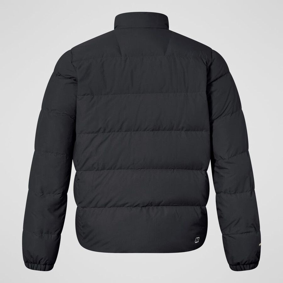 männer fulstow reversible down jacket - black die berghaus