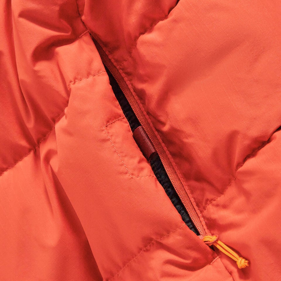 männer fulstow reversible down jacket - orangegrau berghaus
