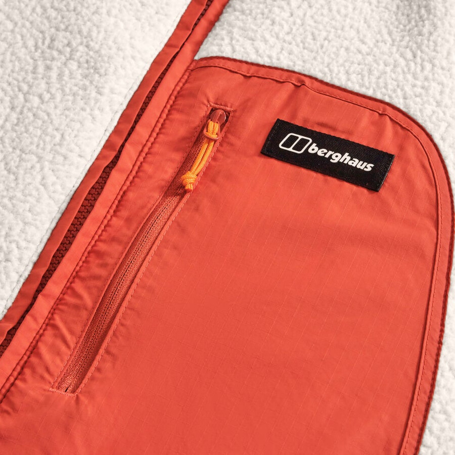 männer fulstow reversible down jacket - orangegrau berghaus