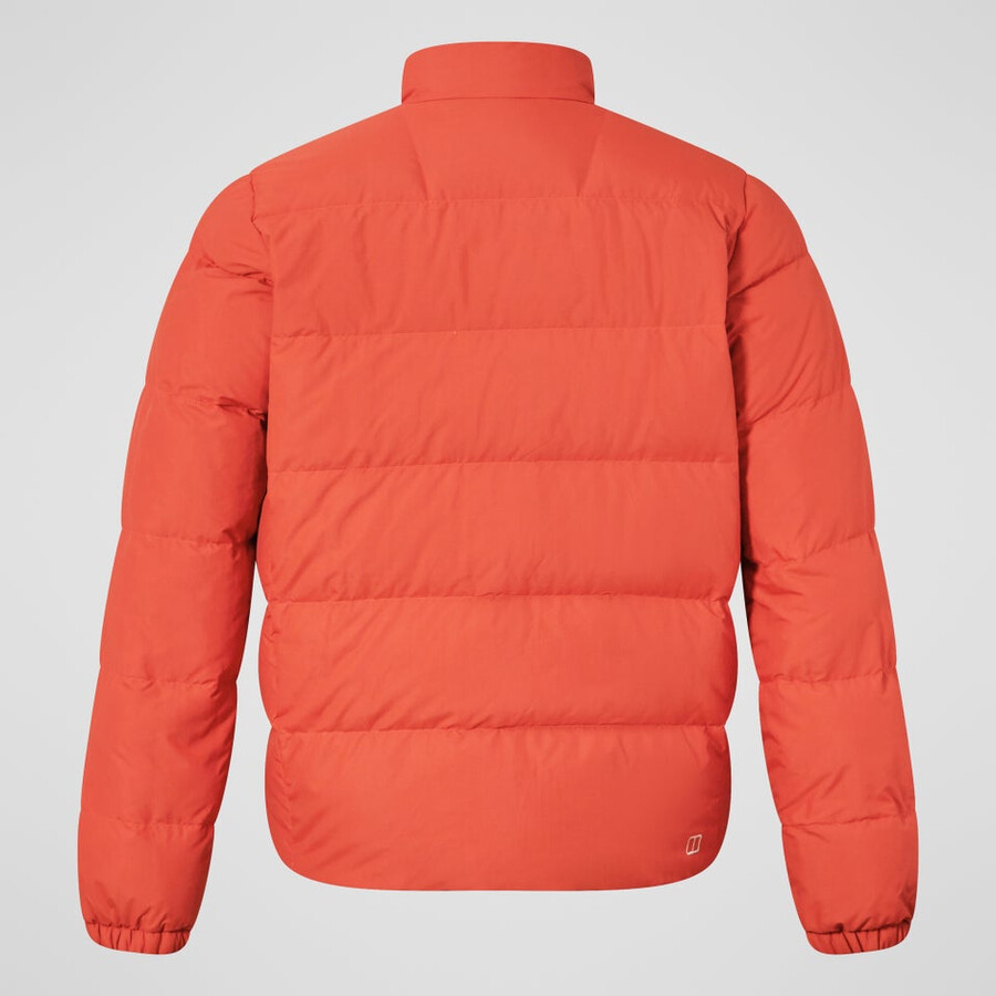männer fulstow reversible down jacket - orangegrau berghaus