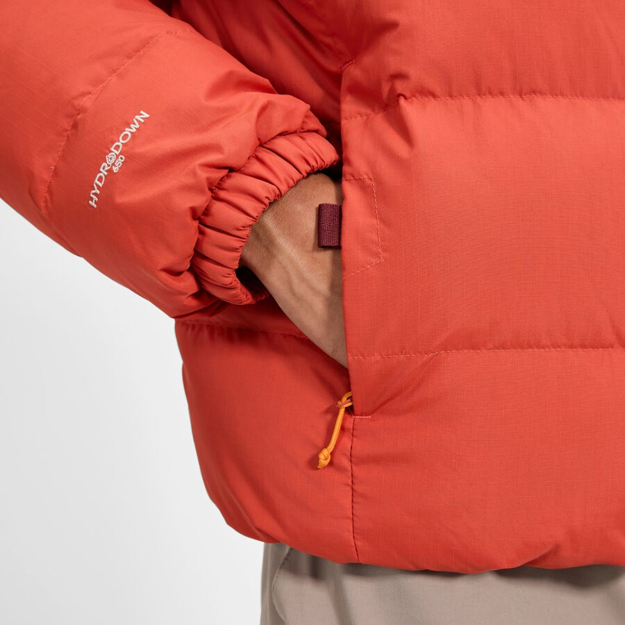 männer fulstow reversible down jacket - orangegrau berghaus