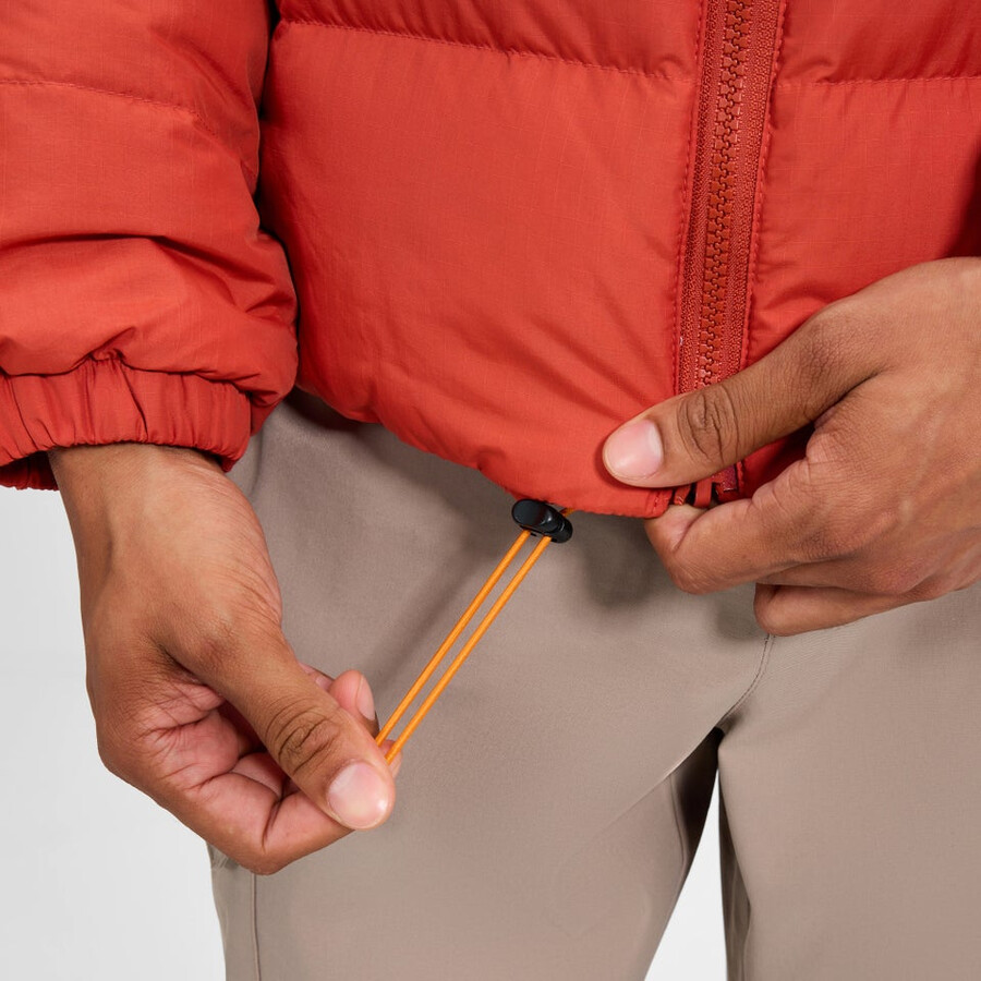 männer fulstow reversible down jacket - orangegrau berghaus