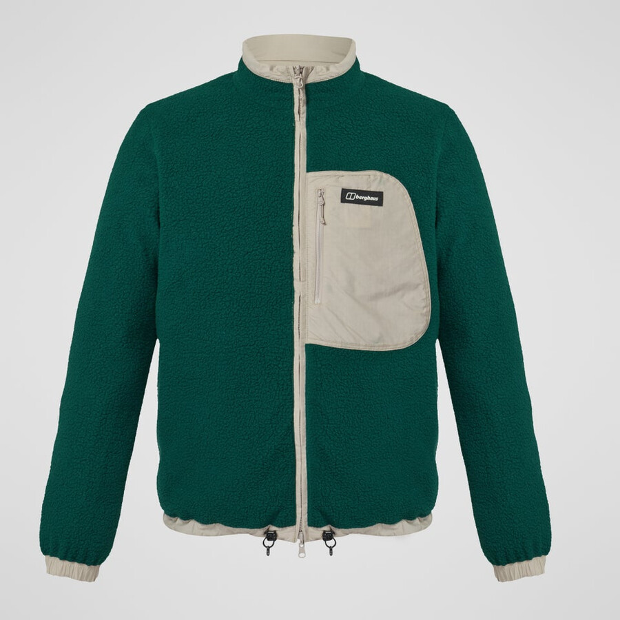 männer fulstow reversible down jacket - grey berghaus