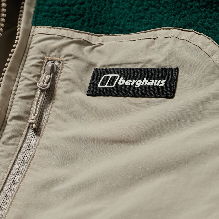 männer fulstow reversible down jacket - grey berghaus