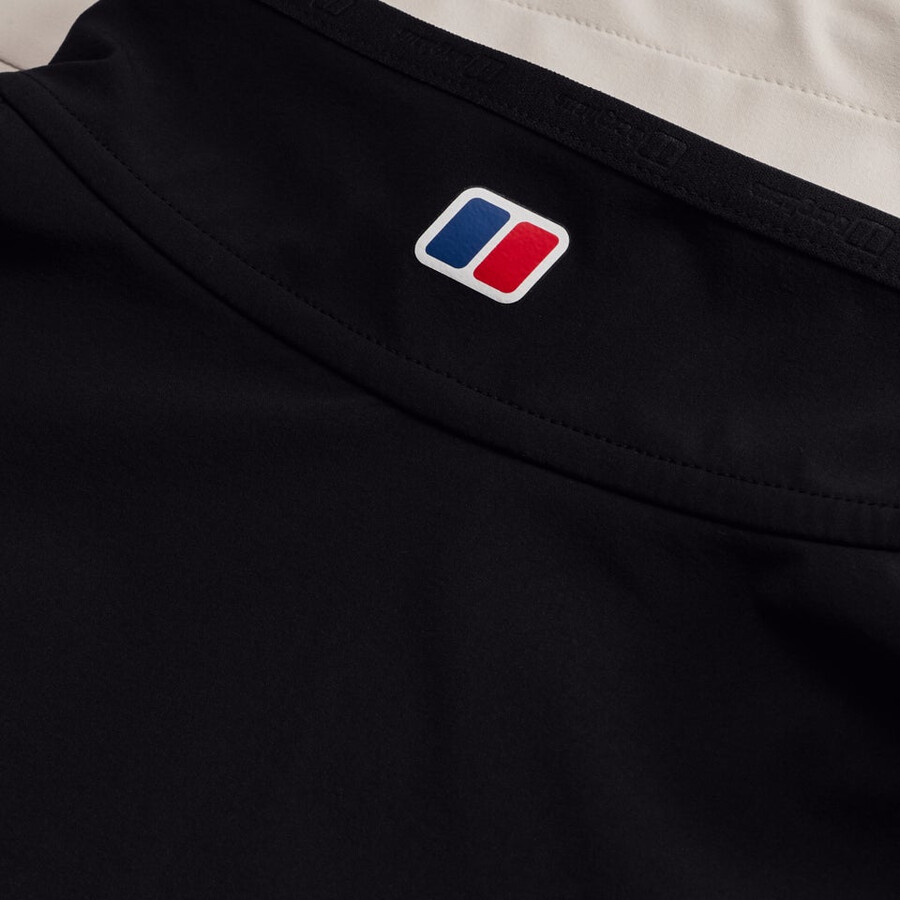 men s terrain trek half zip jacke - grauschwarz berghaus
