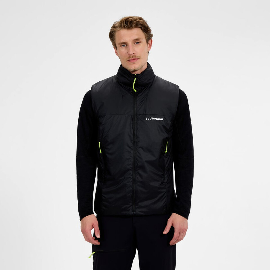 men s mtn arete synthetische weste - schwarz berghaus