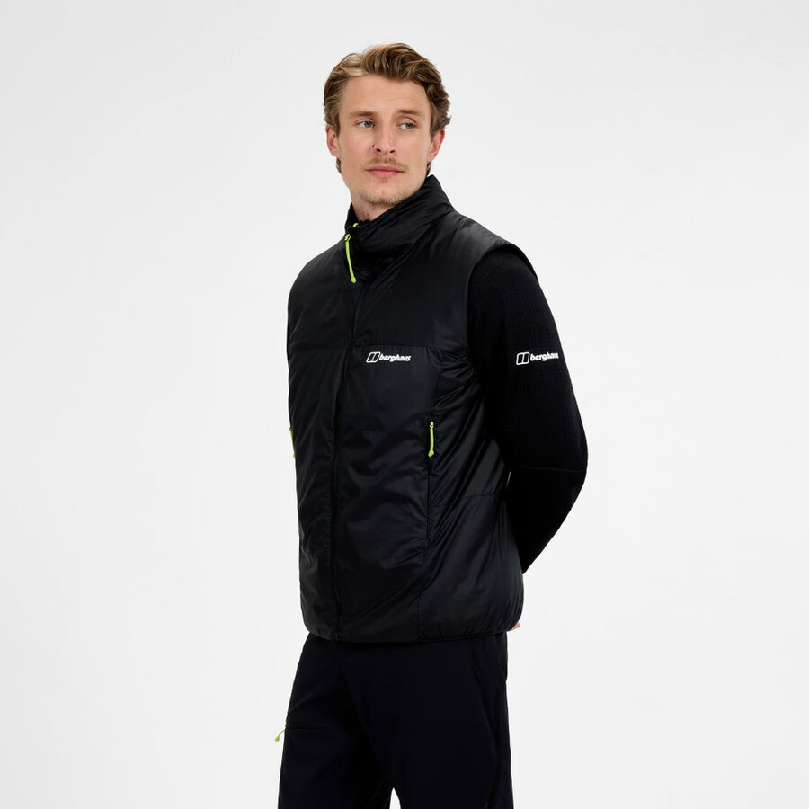 men s mtn arete synthetische weste - schwarz berghaus