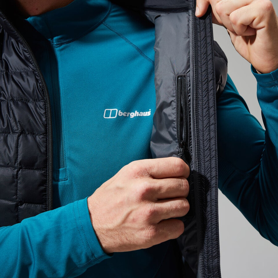 men s tephra 2.0 insulated gilet - schwarz berghaus