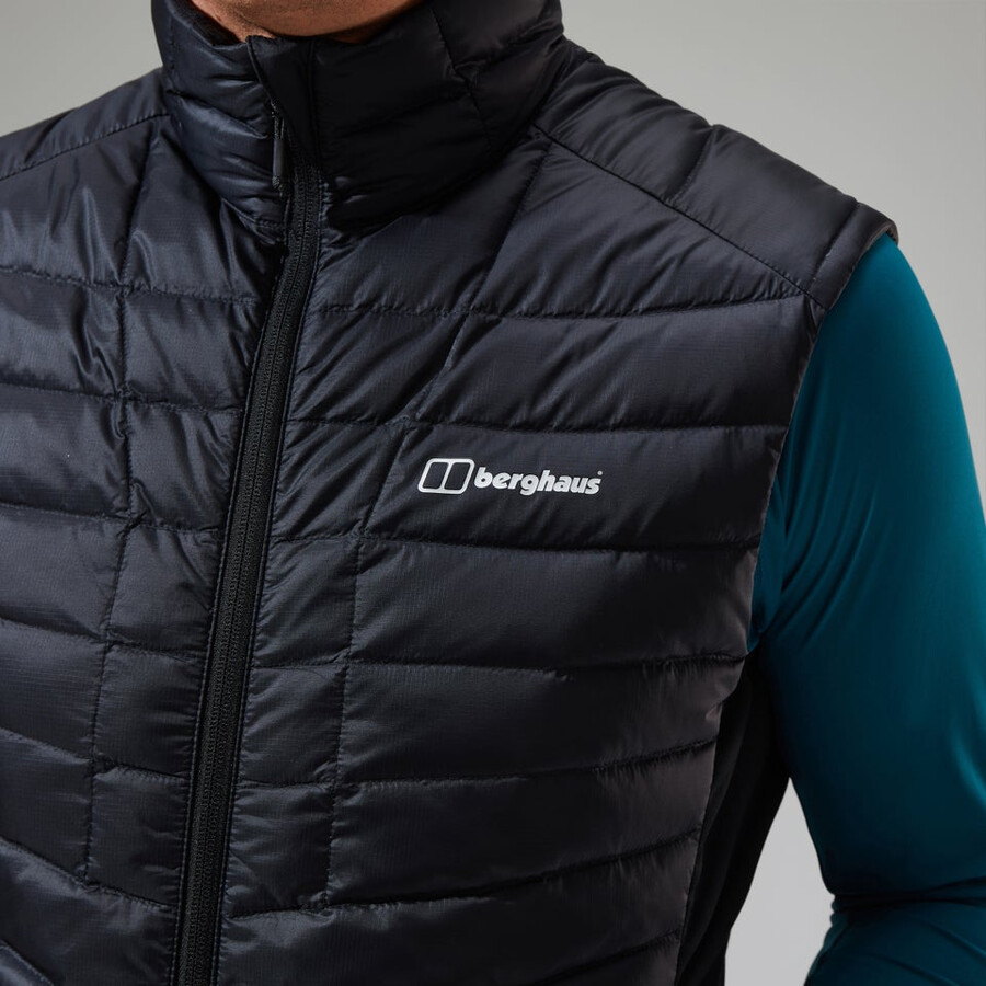 men s tephra 2.0 insulated gilet - schwarz berghaus