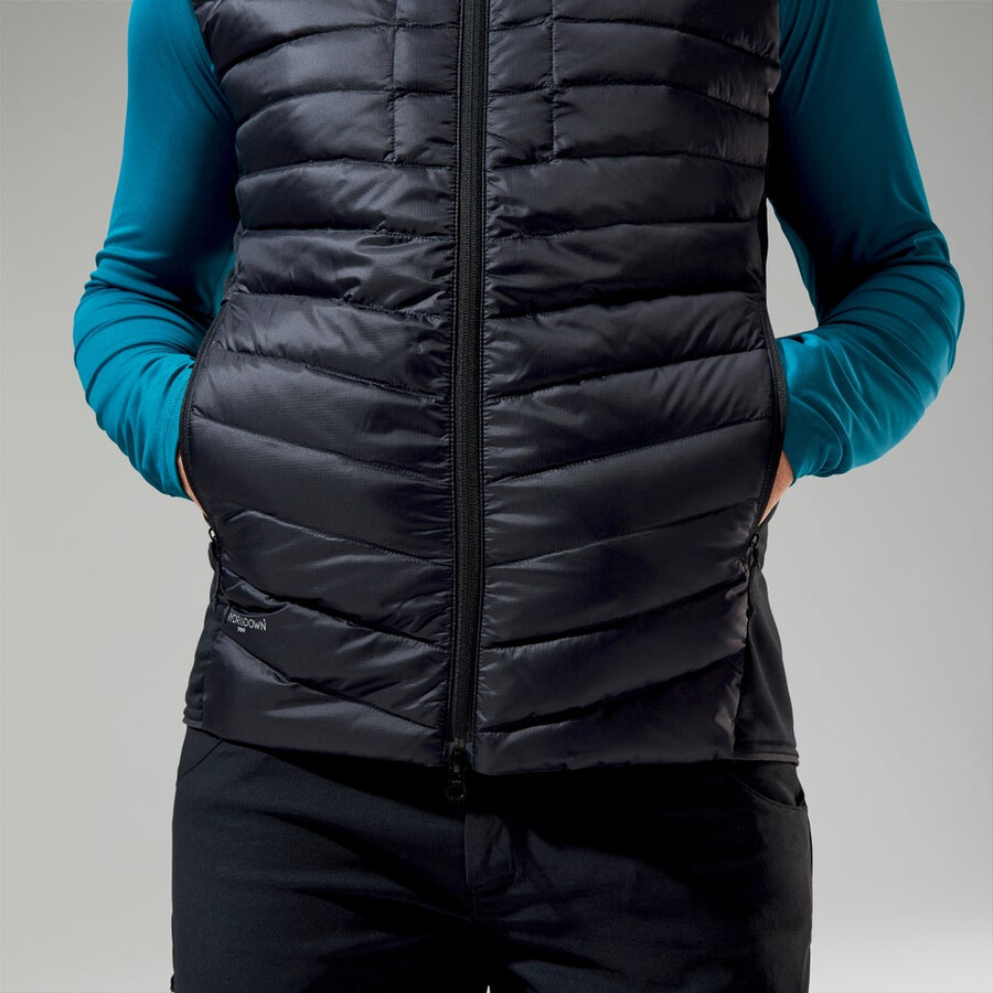 men s tephra 2.0 insulated gilet - schwarz berghaus