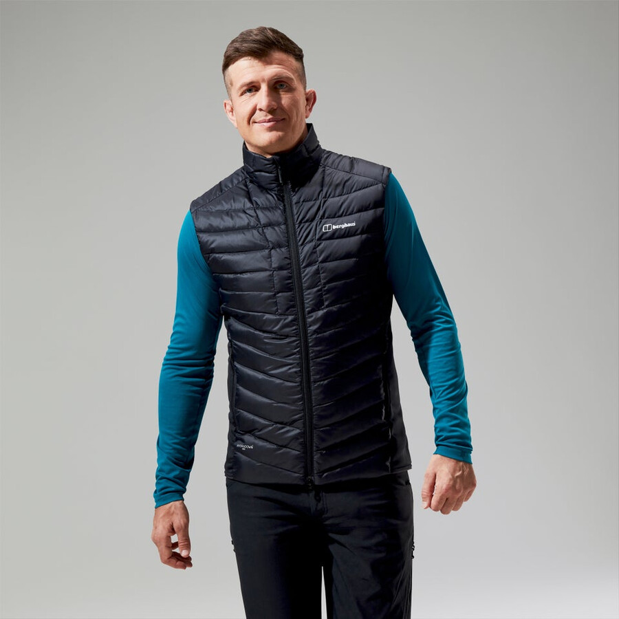men s tephra 2.0 insulated gilet - schwarz berghaus