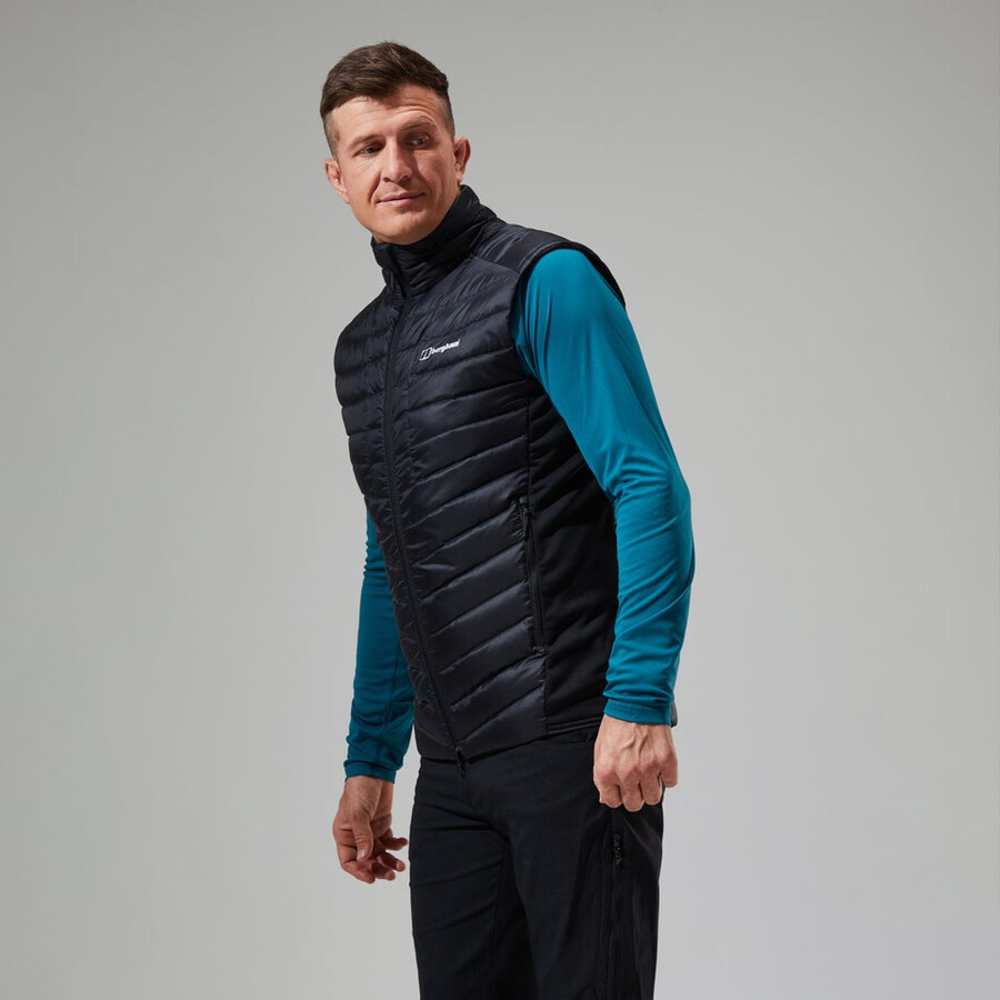men s tephra 2.0 insulated gilet - schwarz berghaus