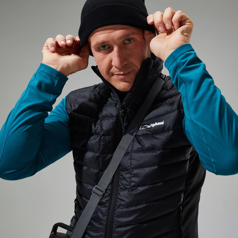 men s tephra 2.0 insulated gilet - schwarz berghaus