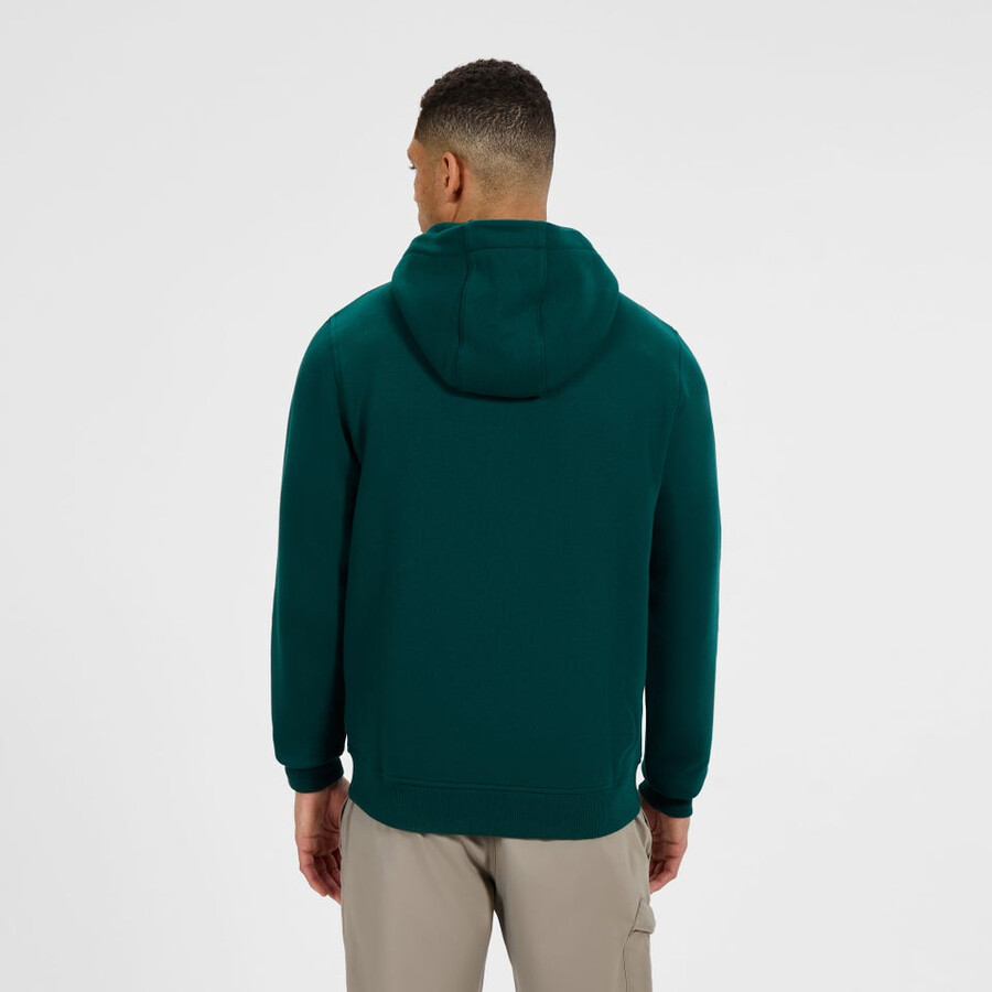 men s logo full zip hoodie - green berghaus