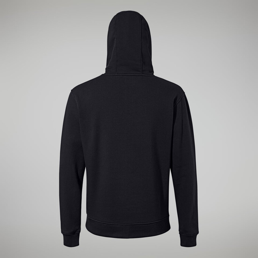 männer logo hoody black die berghaus