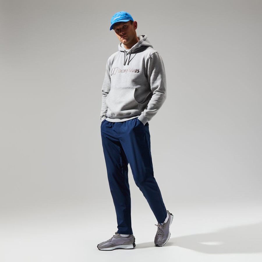 männer logo hoody dunkelgrau berghaus