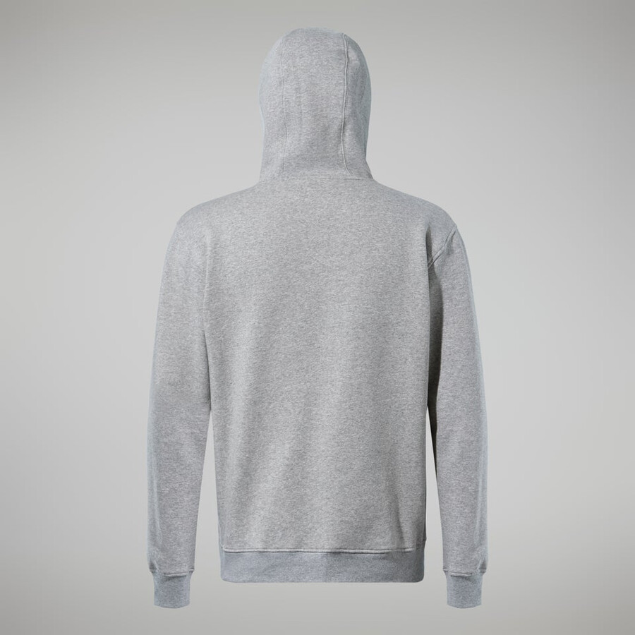 männer logo hoody dunkelgrau berghaus