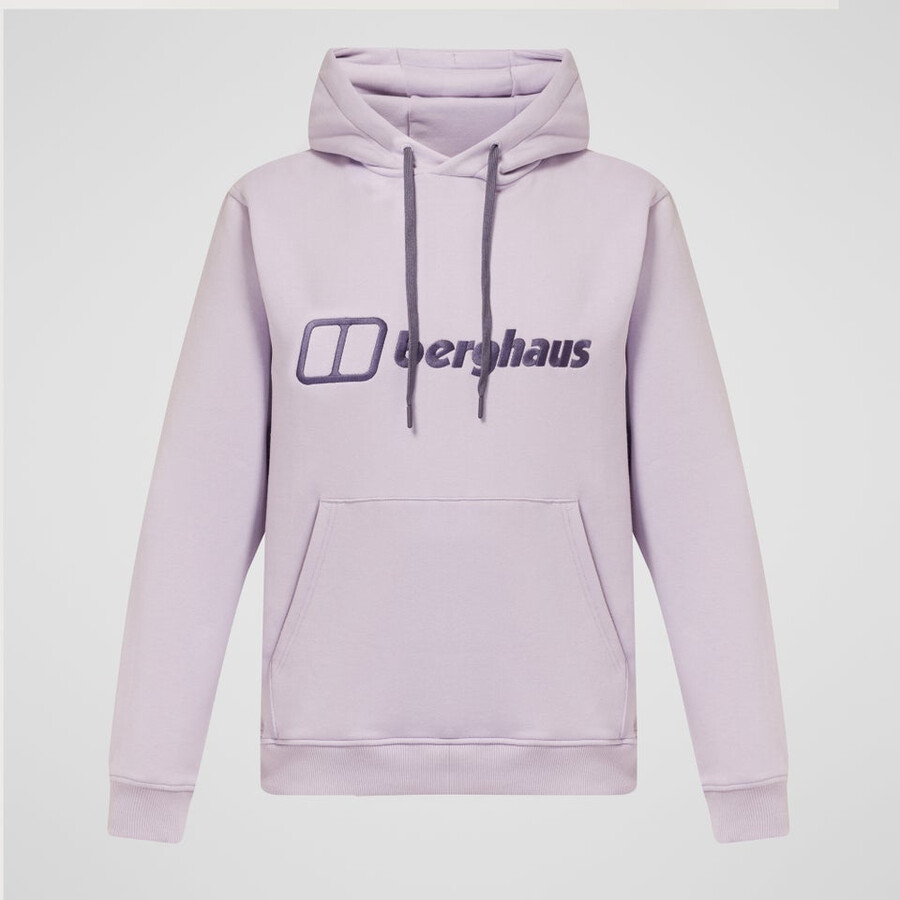 men s logo hoodie - purple berghaus