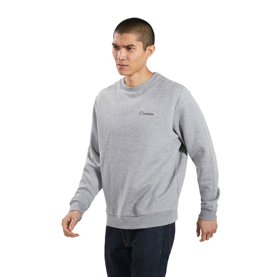 men s logo crew-jumper-grey berghaus