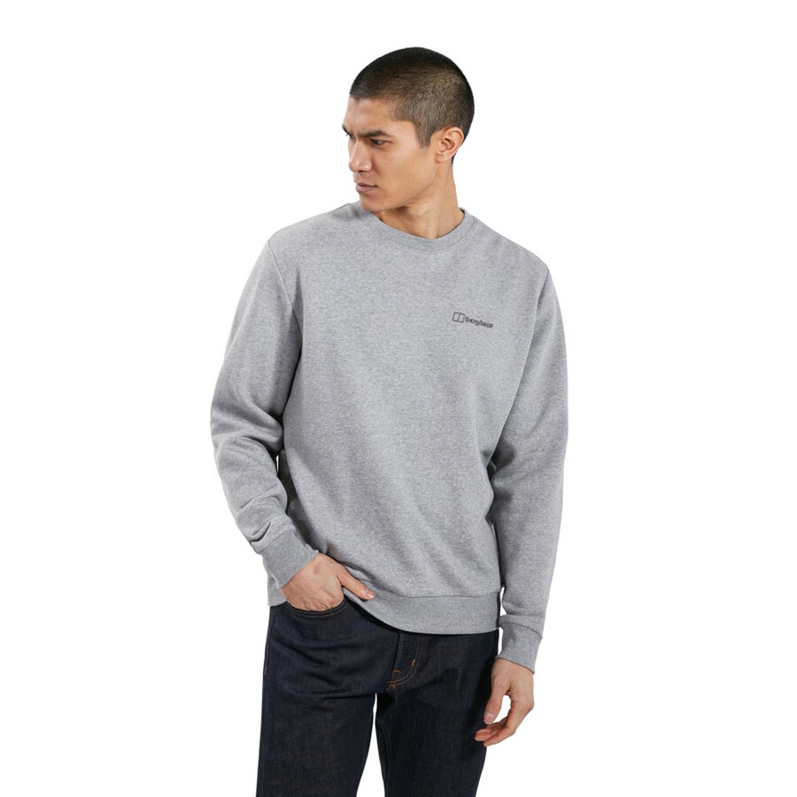 men s logo crew-jumper-grey berghaus