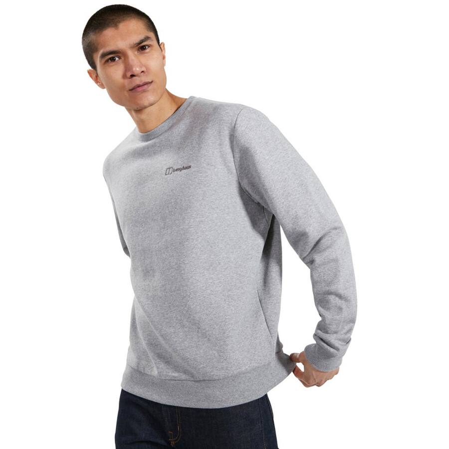 men s logo crew-jumper-grey berghaus